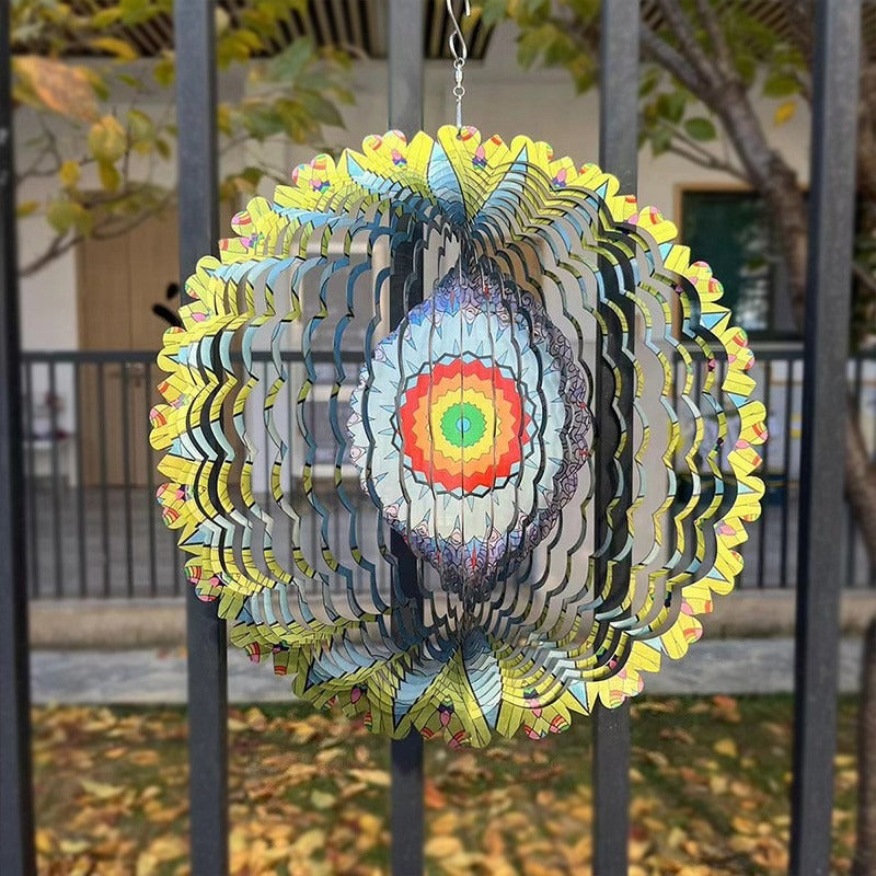 Wholesale 3D Rotating Stainless Steel Wind Chimes